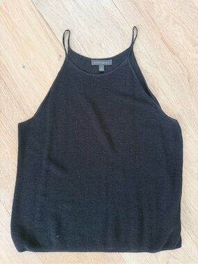Banana Republic Black Ribbed Halter Camisole